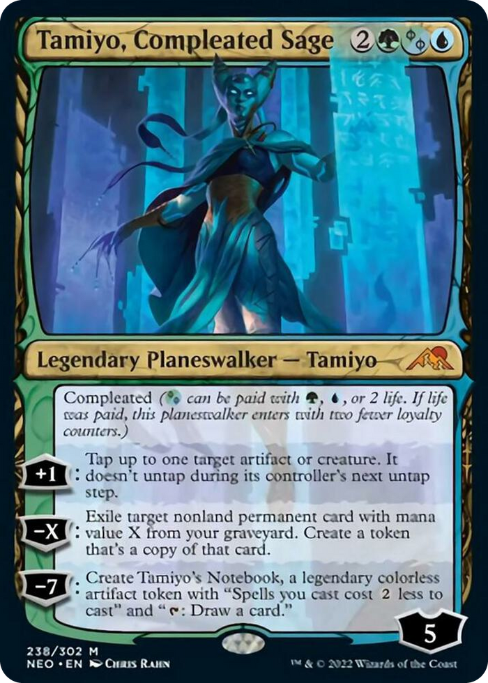 Tamiyo, Compleated Sage #238 M - Kamigawa: Neon Dynasty Pokemon card