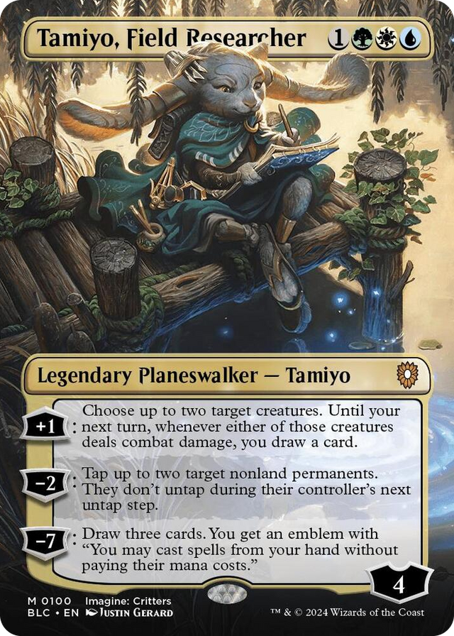 0100 Tamiyo, Field Researcher (Borderless) M Commander: Bloomburrow