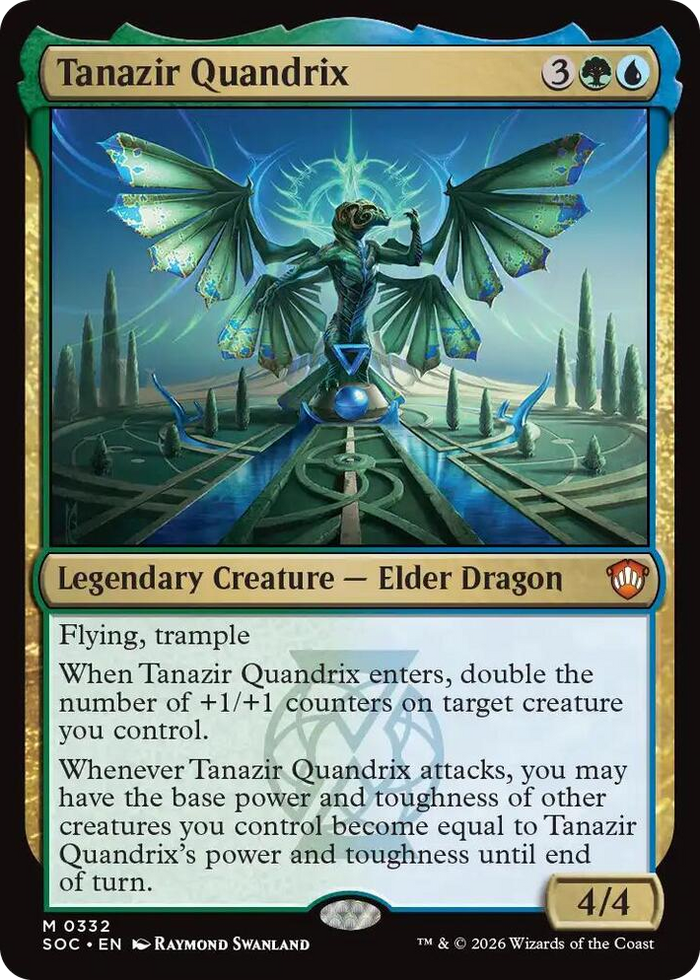 Tanazir Quandrix #332 M - Commander: Secrets of Strixhaven Pokemon card