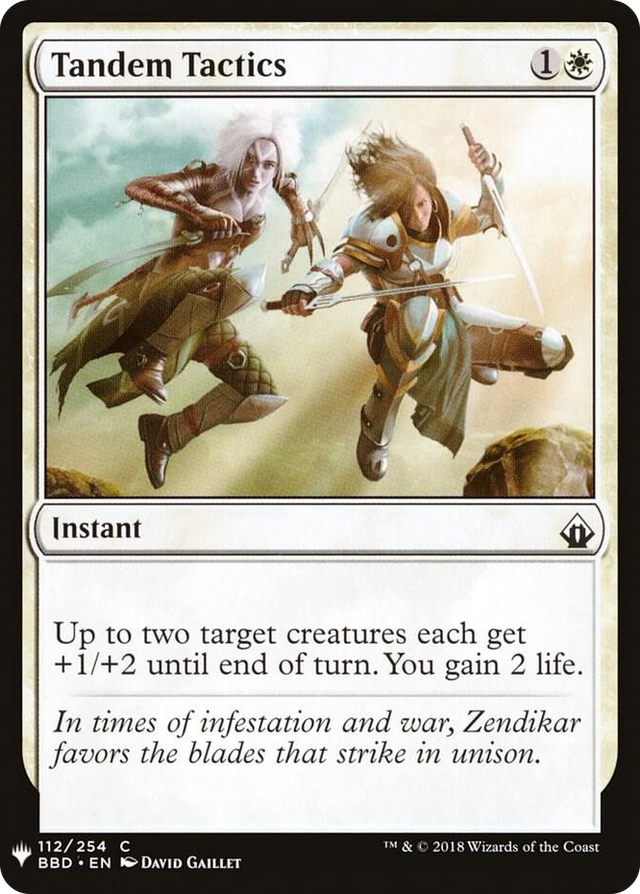 0112 Tandem Tactics C The List Reprints