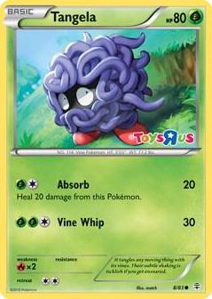 0008 Tangela - 8/83 (Toys R Us Promo) Promo Miscellaneous Cards & Products