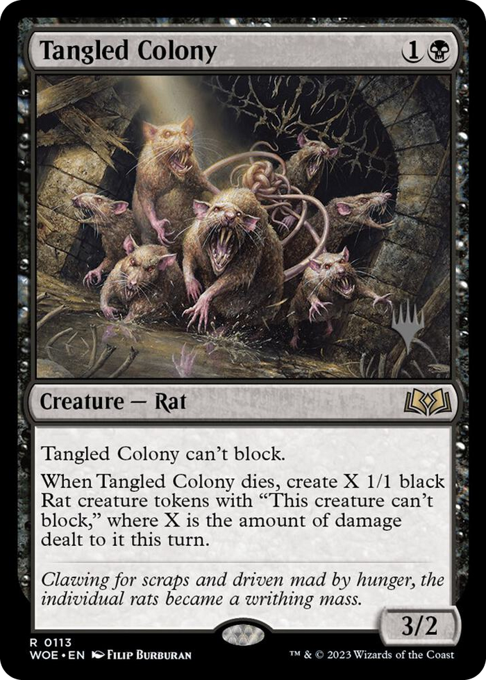 Tangled Colony #113 R - Promo Pack: Wilds of Eldraine Pokemon card