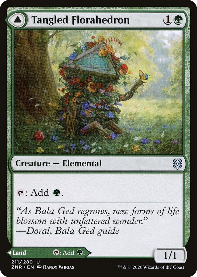 0211 Tangled Florahedron U Zendikar Rising