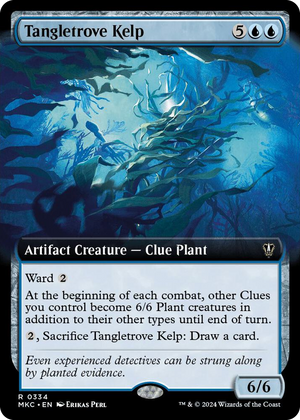 0334 Tangletrove Kelp (Extended Art) R Commander: Murders at Karlov Manor