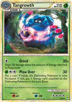 0034 Tangrowth - 34/95 (Call of Legends) Holo Rare Deck Exclusives