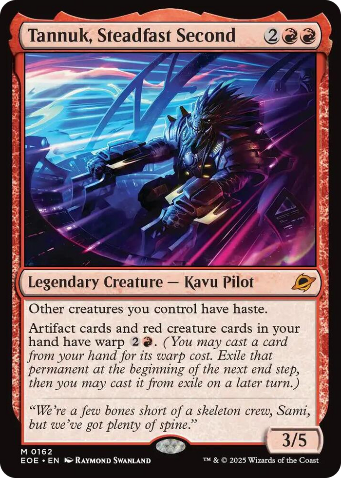 Tannuk, Steadfast Second #162 M - Edge of Eternities Pokemon card