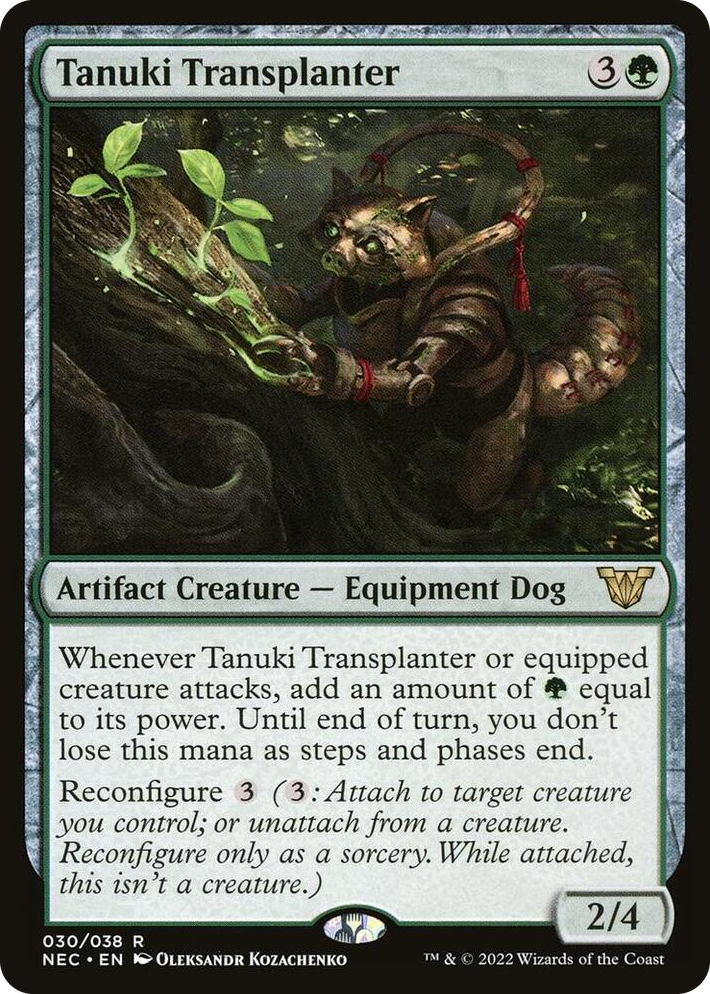 0030 Tanuki Transplanter R Commander: Kamigawa: Neon Dynasty