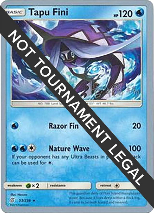 0053 Tapu Fini - 2019 (Haruki Miyamoto) Rare World Championship Decks