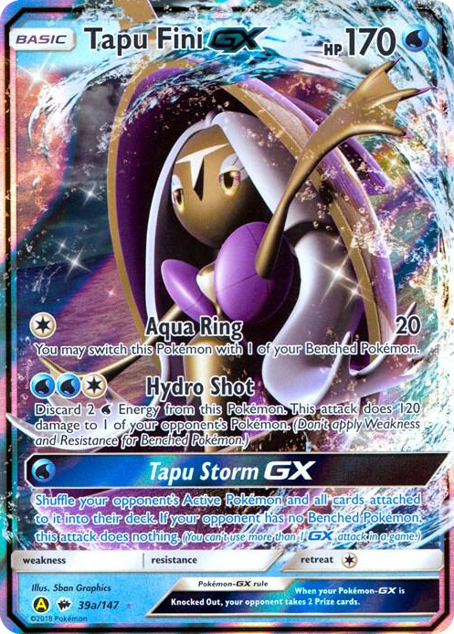 0039a Tapu Fini GX - 39a/147 Promo Alternate Art Promos