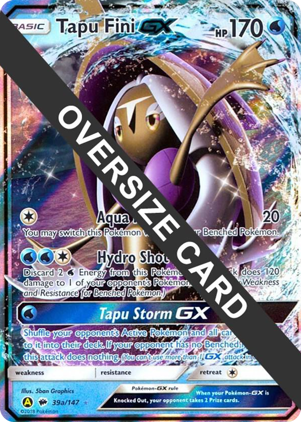 0039a Tapu Fini GX - 39a/147 Promo Jumbo Cards