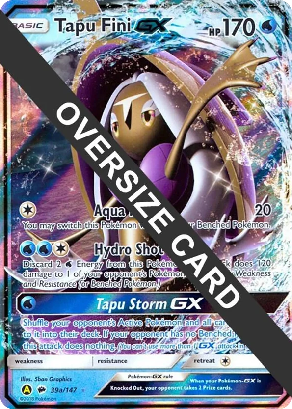 0039a Tapu Fini GX - 39a/147 Promo Jumbo Cards