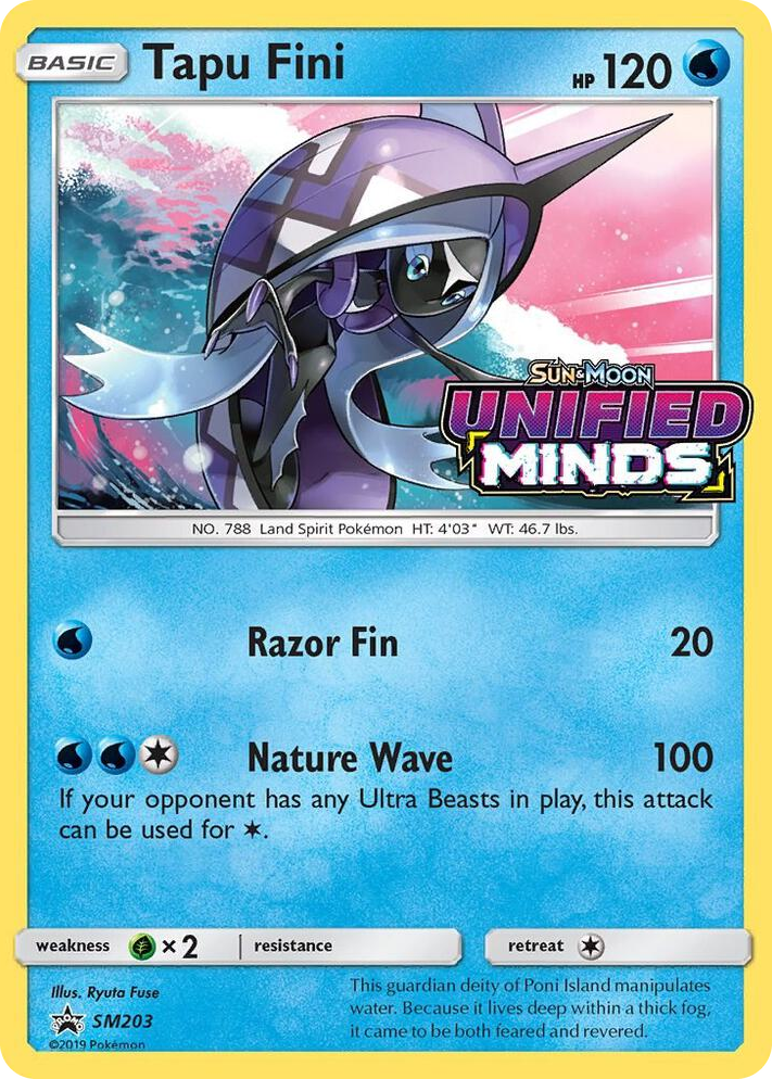 SM203 Tapu Fini - SM203 (Prerelease) Promo SM Promos