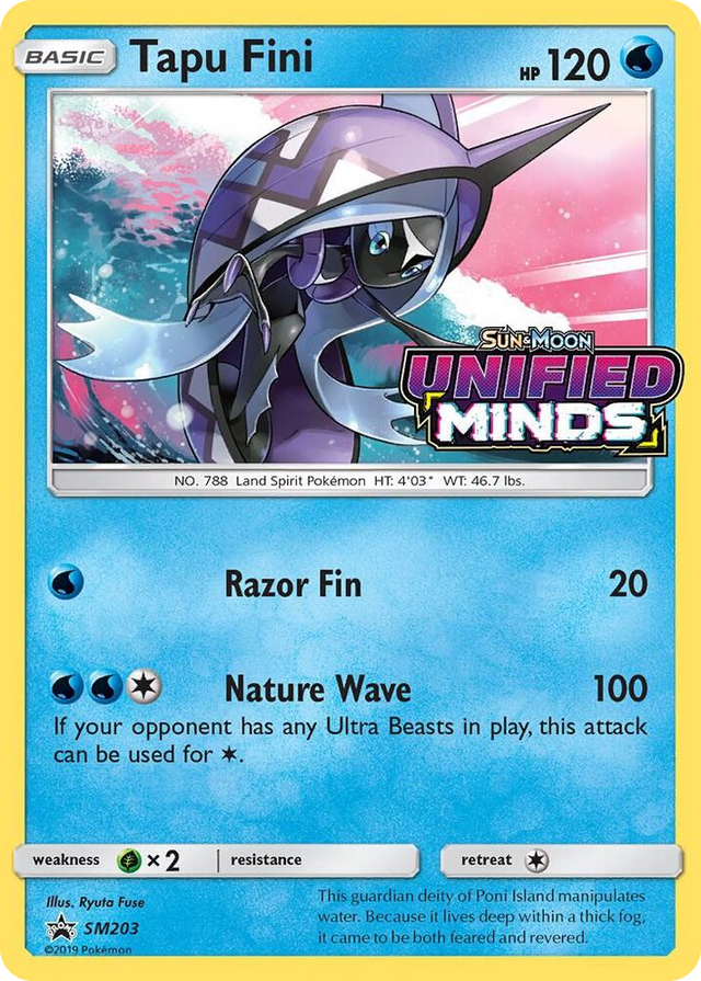 SM203 Tapu Fini - SM203 (Prerelease) Promo SM Promos