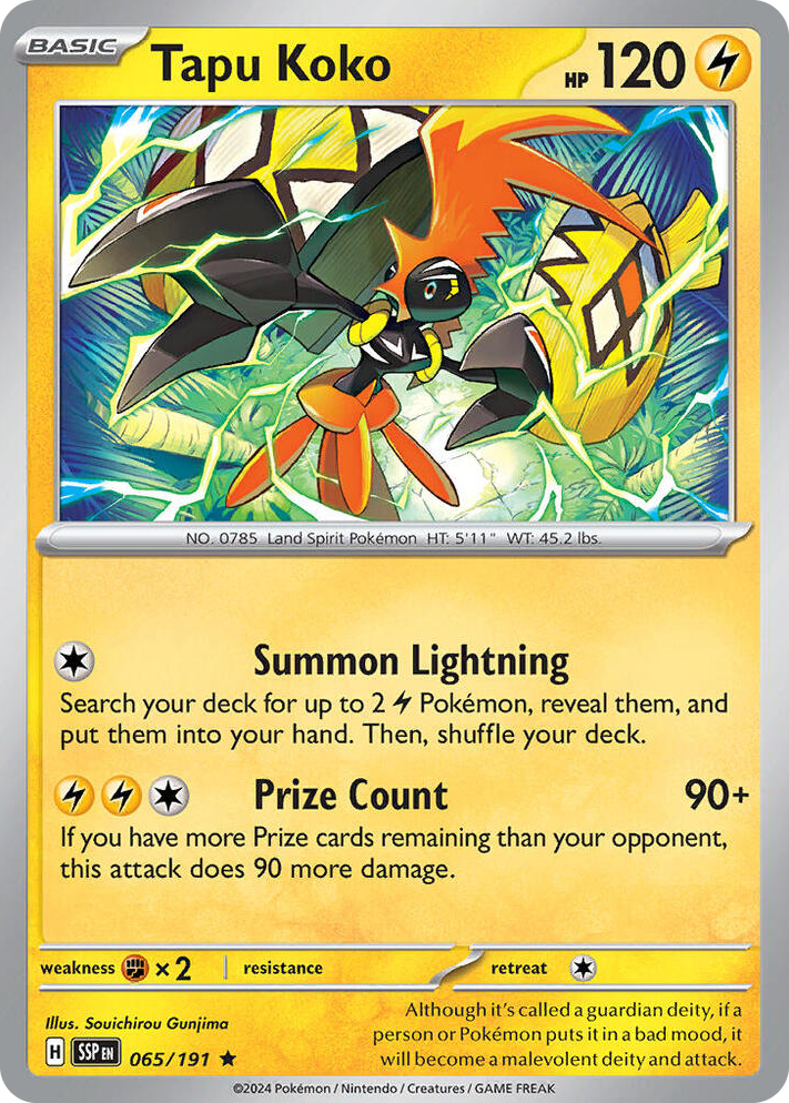 0065 Tapu Koko Promo Deck Exclusives