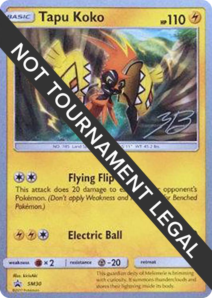 SM030 Tapu Koko - 2017 (Zachary Bokhari) Common World Championship Decks