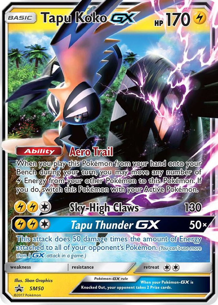 SM050 Tapu Koko GX - SM50 Promo SM Promos