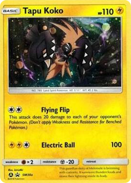 SM030 Tapu Koko - SM30a Promo Alternate Art Promos