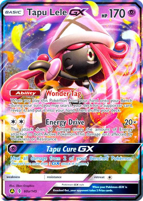 0060a Tapu Lele GX - 60a/145 Promo Alternate Art Promos