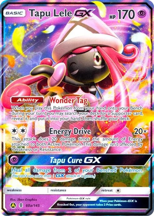 0060a Tapu Lele GX - 60a/145 Promo Alternate Art Promos
