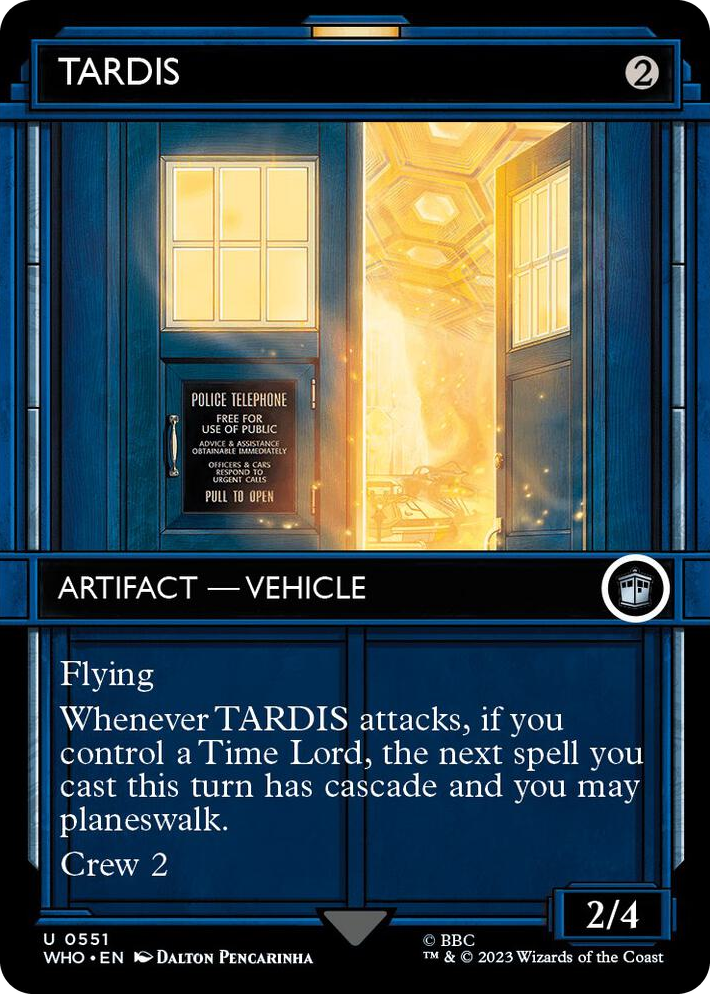 0551 TARDIS (Showcase) U Universes Beyond: Doctor Who