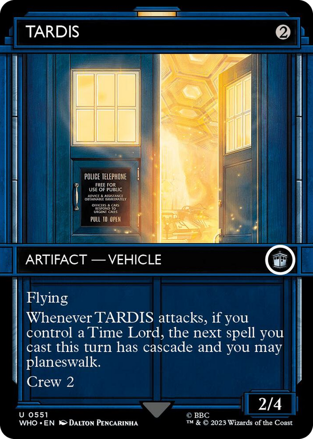 0551 TARDIS (Showcase) U Universes Beyond: Doctor Who