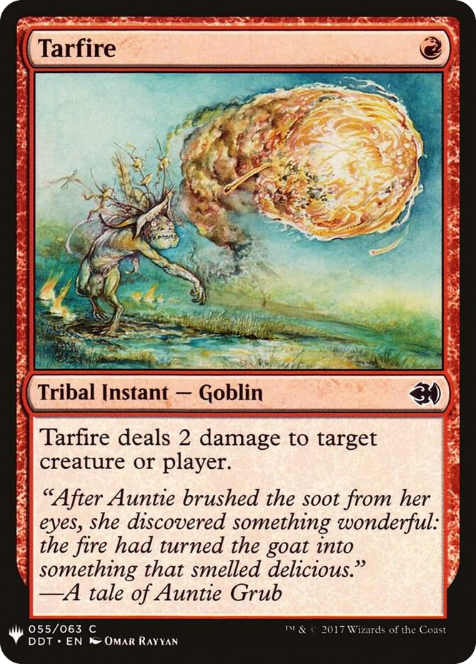 0055 Tarfire C The List Reprints