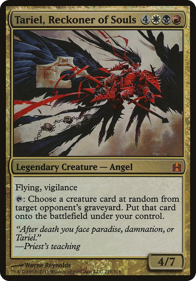 0229 Tariel, Reckoner of Souls (Commander) M Oversize Cards