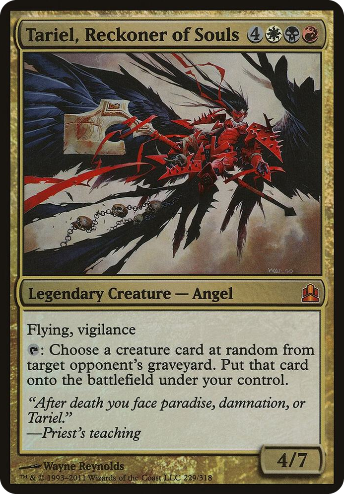 Tariel, Reckoner of Souls (Commander) #229 M - Oversize Cards Pokemon card