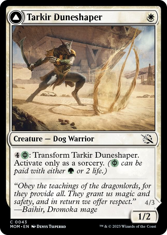 Tarkir Duneshaper #43 C - March of the Machine Pokemon card