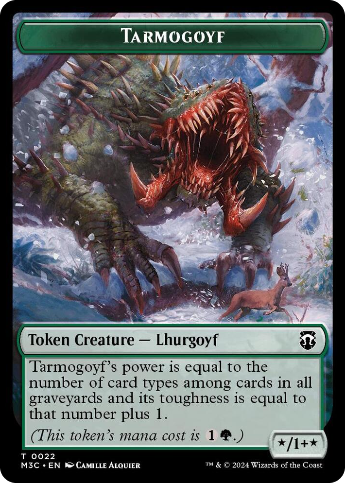 0022 Tarmogoyf // Goblin Double-Sided Token T Commander: Modern Horizons 3