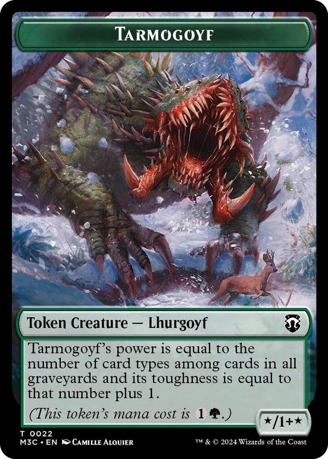 0022 Tarmogoyf // Goblin Double-Sided Token T Commander: Modern Horizons 3