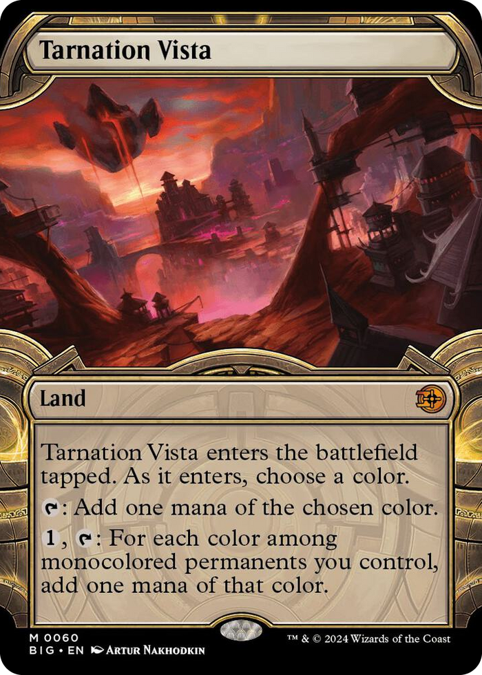 Tarnation Vista (Showcase) #60 M - Outlaws of Thunder Junction: The Big Score Pokemon card