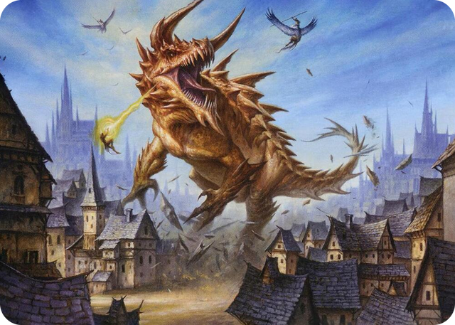 0019 Tarrasque Art Card S Art Series: Adventures in the Forgotten Realms