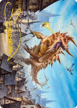 0019 Tarrasque Art Card (Gold-Stamped Signature) S Art Series: Adventures in the Forgotten Realms