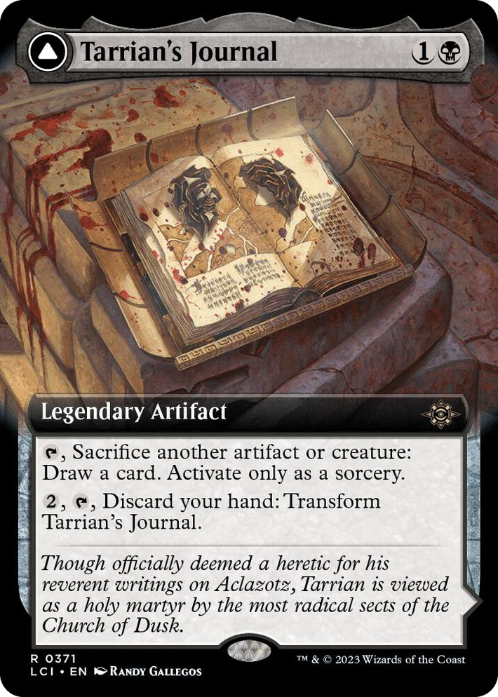 0371 Tarrian's Journal (Extended Art) R The Lost Caverns of Ixalan