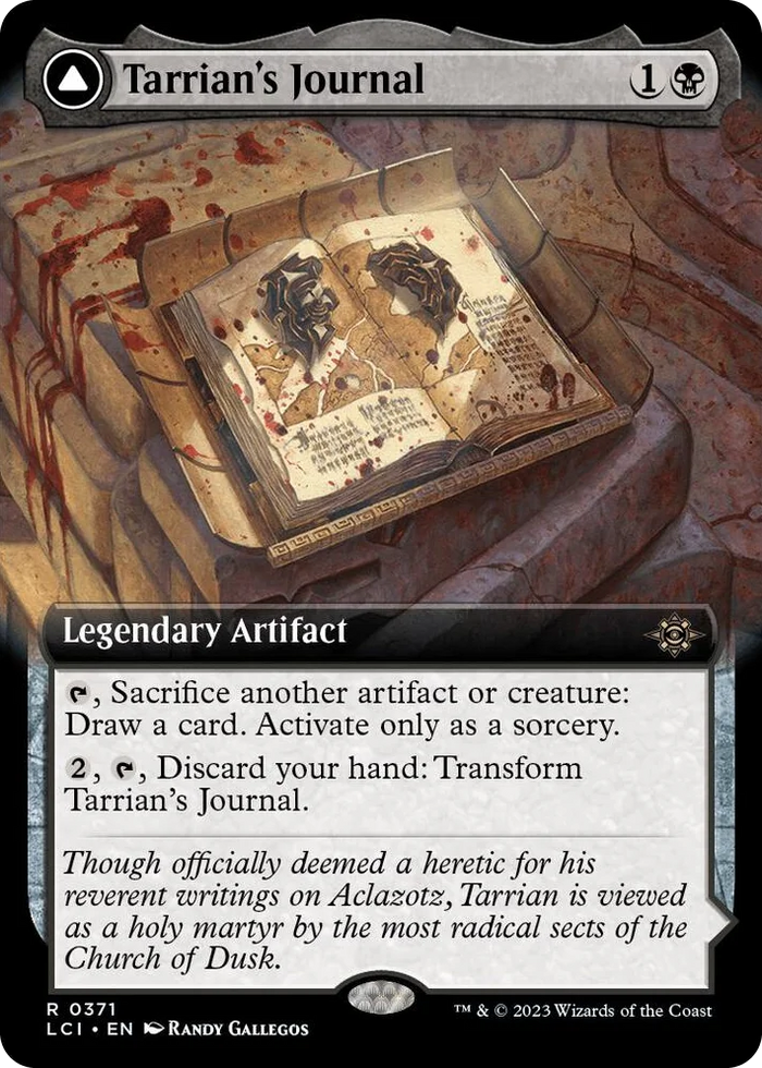 0371 Tarrian's Journal (Extended Art) R The Lost Caverns of Ixalan