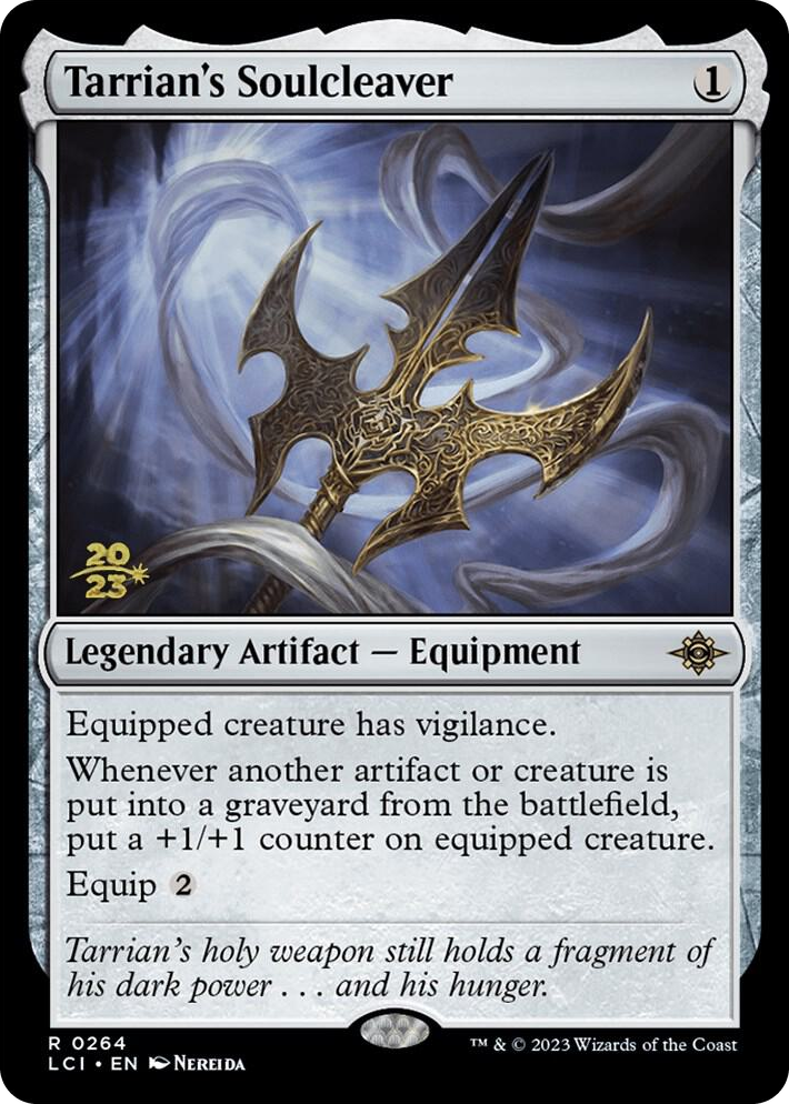 0264 Tarrian's Soulcleaver R Prerelease Cards