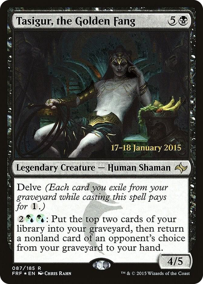 Tasigur, the Golden Fang #87 P - Prerelease Cards Pokemon card