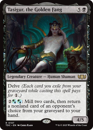 0197 Tasigur, the Golden Fang R Commander: Tarkir: Dragonstorm
