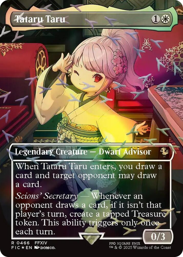 0466 Tataru Taru (Borderless) (Chocobo Track Foil) R Commander: FINAL FANTASY