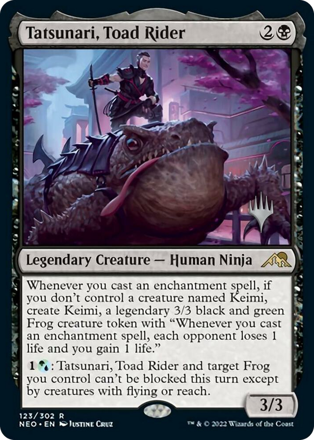 0123 Tatsunari, Toad Rider R Promo Pack: Kamigawa: Neon Dynasty