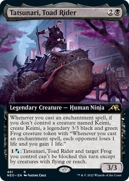 0461 Tatsunari, Toad Rider (Extended Art) R Kamigawa: Neon Dynasty