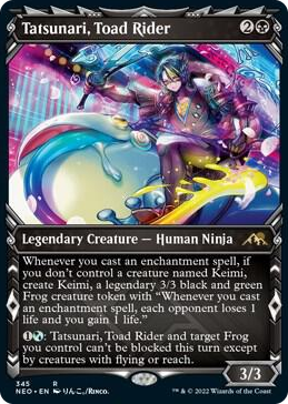 0345 Tatsunari, Toad Rider (Showcase) R Kamigawa: Neon Dynasty