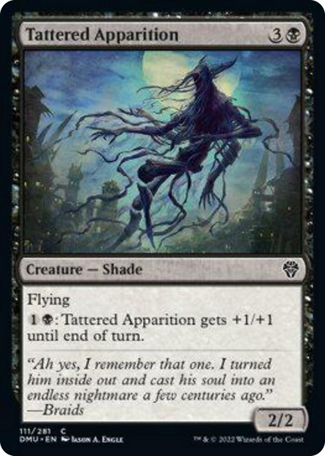 0111 Tattered Apparition C Dominaria United