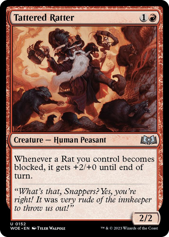 0152 Tattered Ratter U Wilds of Eldraine