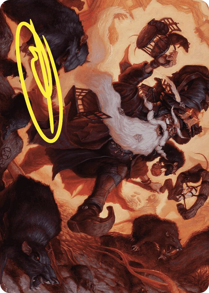 Tattered Ratter Art Card (Gold-Stamped Signature) #20 S - Art Series: Wilds of Eldraine Pokemon card