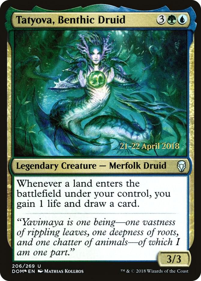 0206 Tatyova, Benthic Druid U Prerelease Cards