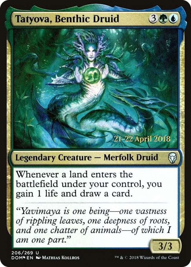 0206 Tatyova, Benthic Druid U Prerelease Cards