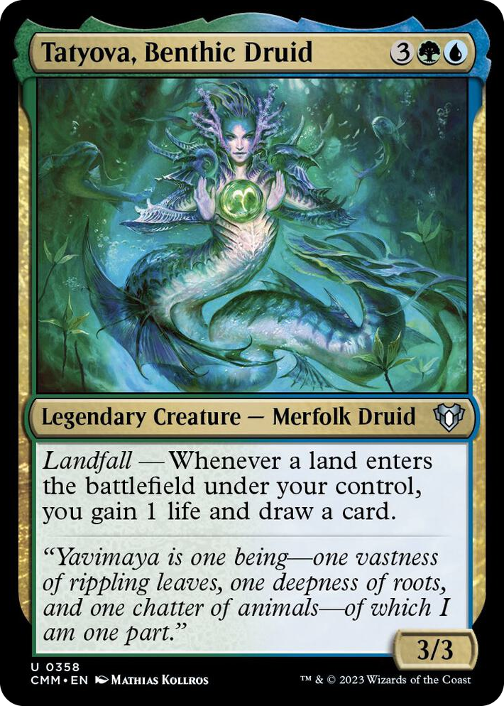 0358 Tatyova, Benthic Druid U Commander Masters