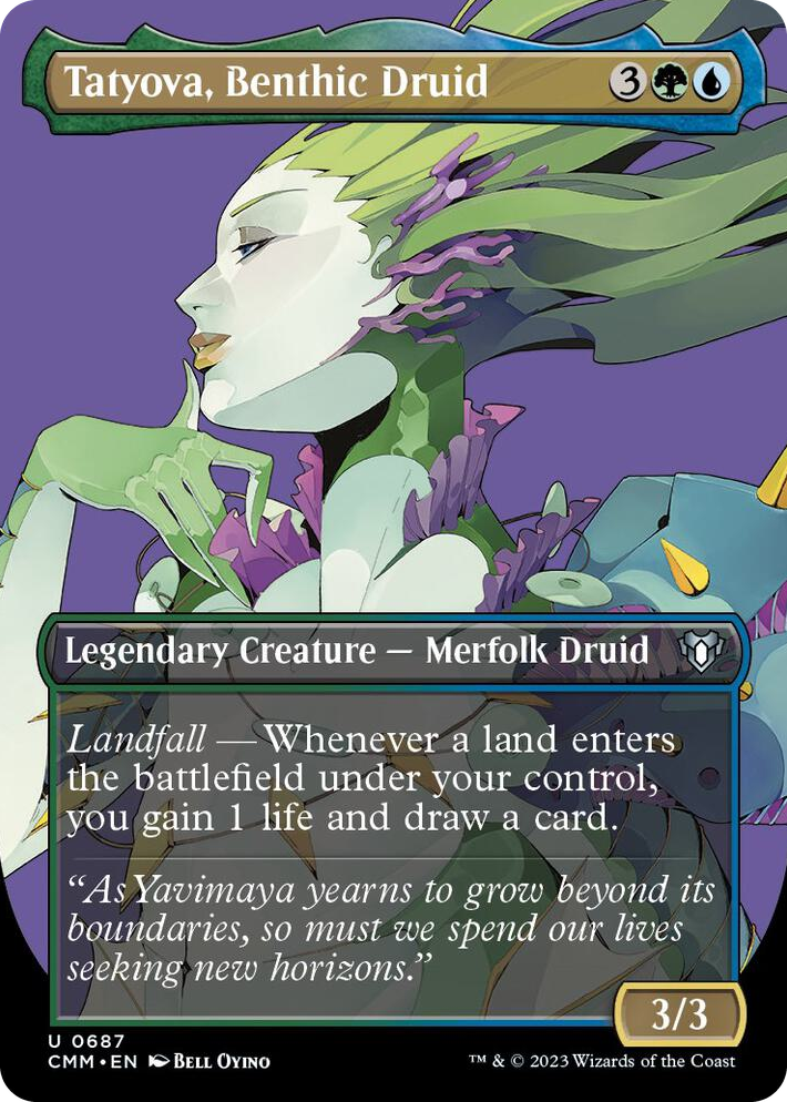 0687 Tatyova, Benthic Druid (Borderless) U Commander Masters